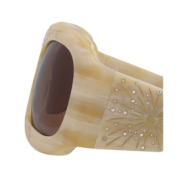 Gucci Shield-Frame Acetate Sunglasses Multi Womens - Picture 4 of 6